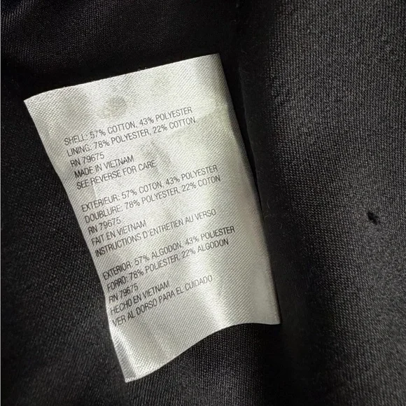 MICHAEL Michael Kors Black Trench Coat Size Small Gold Button Down Hooded - Picture 12 of 13